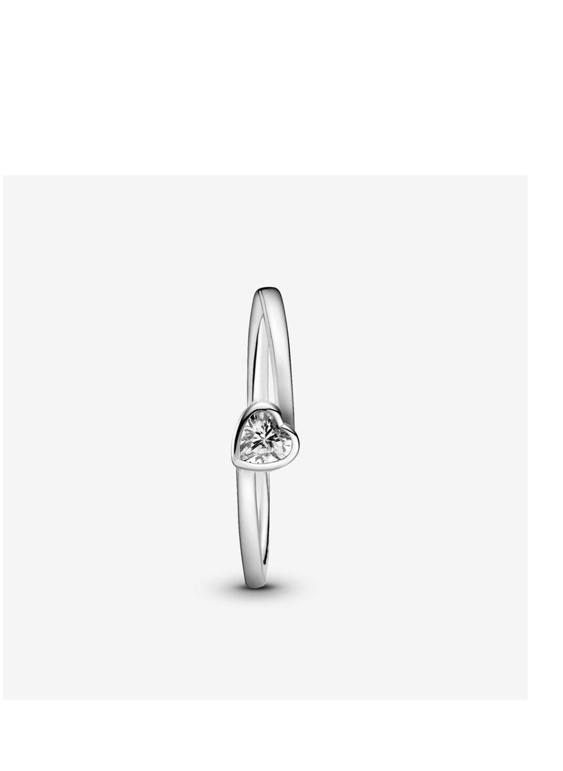 Pandora Violet - Pandora Clear Heart Solitaire Ring - Image 1
