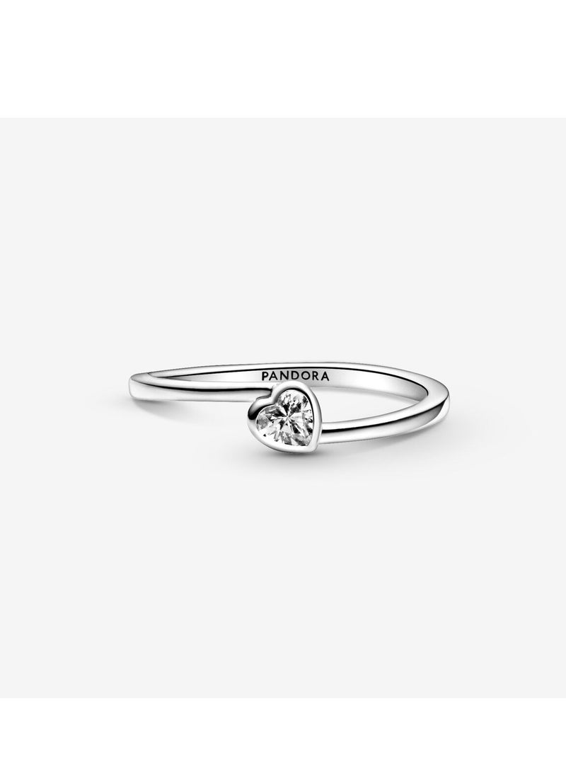Pandora Violet - Pandora Clear Heart Solitaire Ring - Image 1