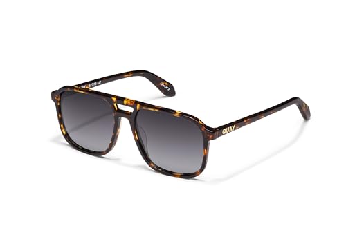 Quay - Sunglasses for Men & Women, Polarized Aviator Lenses with UV Protection (On The Fly, Tortoise) - Image 2