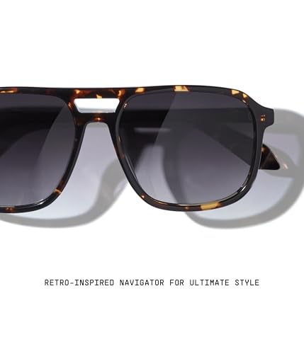 Quay - Sunglasses for Men & Women, Polarized Aviator Lenses with UV Protection (On The Fly, Tortoise) - Image 3