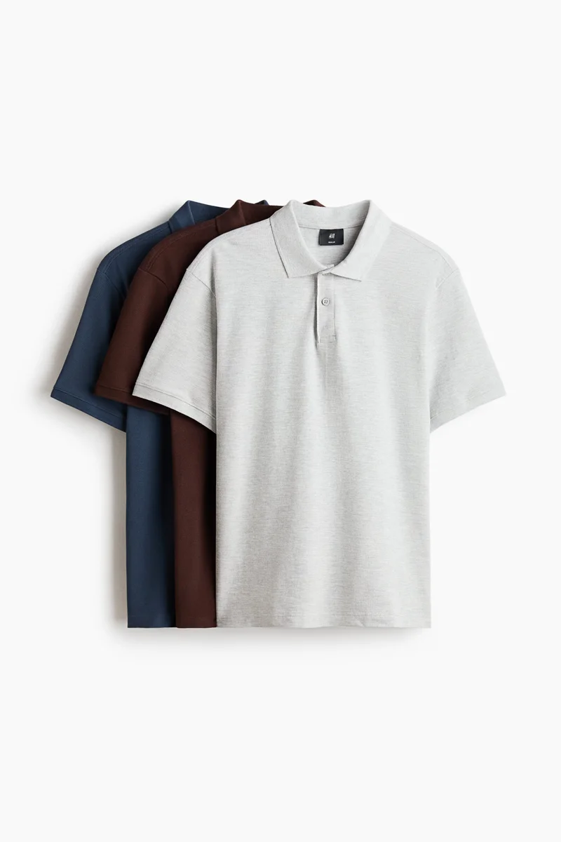 3-pack Regular Fit Polo shirts