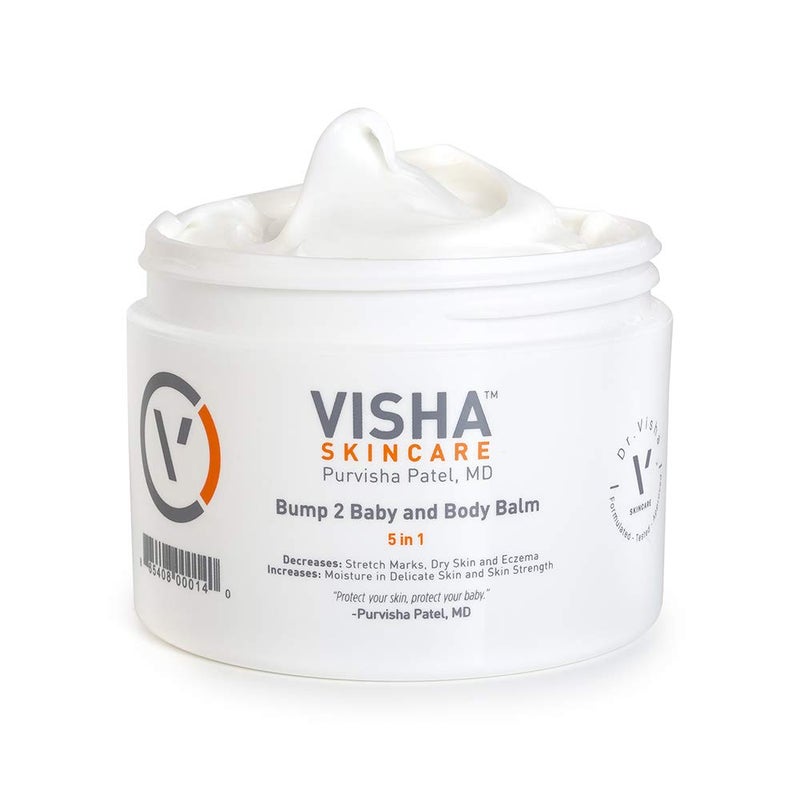 Visha Skincare Bump 2 Baby 5 in 1 Multitasking Body Balm Soothes and Relieves Dry Itchy Skin and Stretch Marks Safe to Use During Pregnancy and Nursing and for Baby Massage 10 oz - Image 5