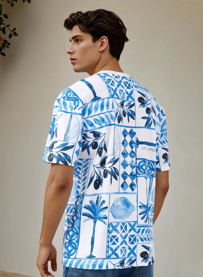 Lee Cooper  Lee Cooper Printed T-shirt for Men | Best Price UAE