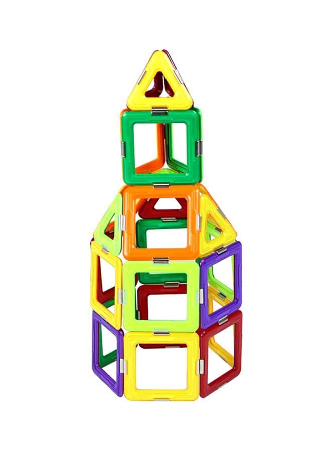 نيبمينينت مجموعة مكعبات بناء مغناطيسية ملونة ومتينة بتصميم هندسي مكونة من 207 قطع 29x21x18سم - Image 3