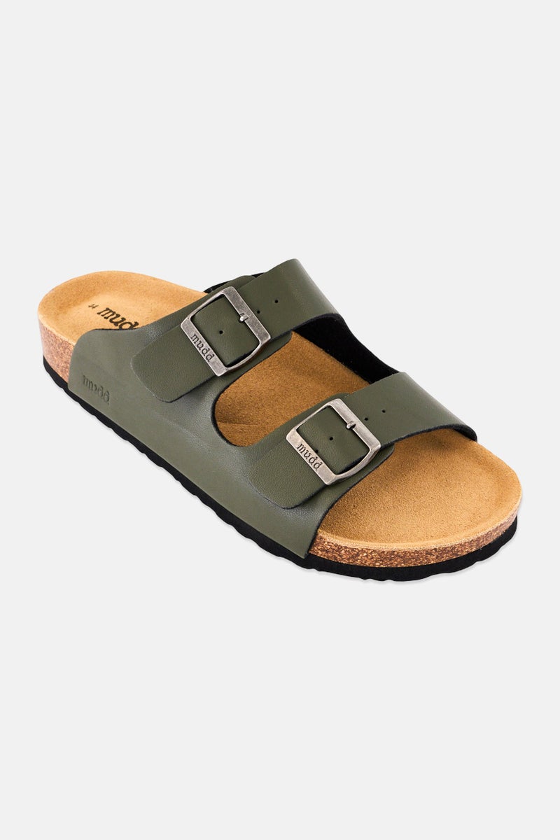 Mudd Men Slip On Cork Sandals, Olive - Image 1