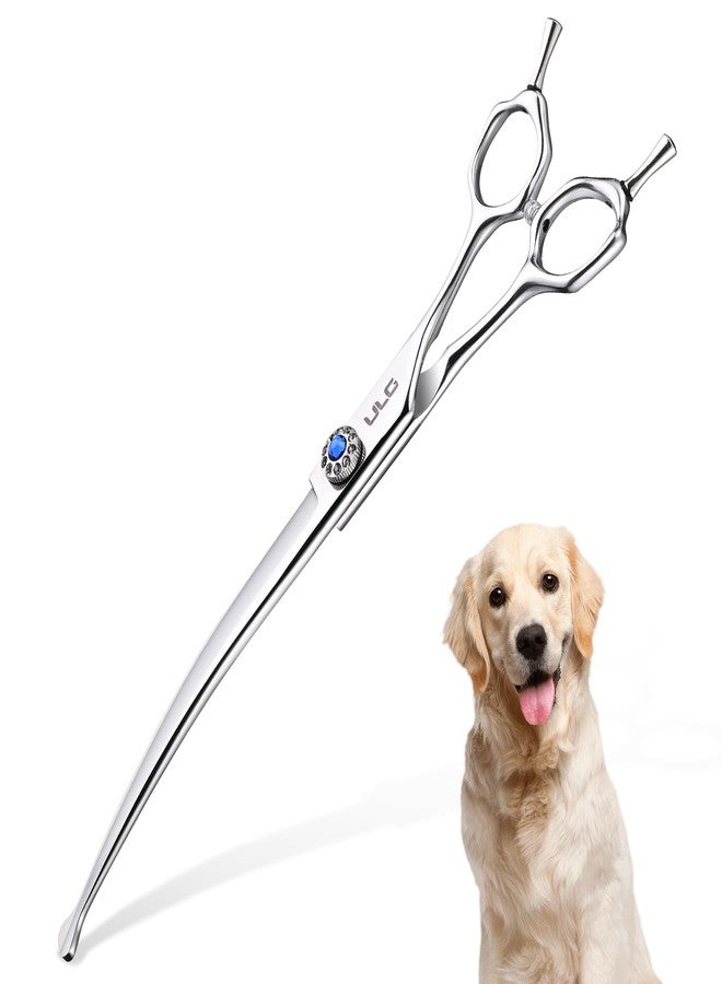 ULG Curved Thinner Dog Shears for Grooming, Professional Curved Dog Grooming Scissors for Trimming and Cutting, 440C Stainless Steel Pet Hair Scissors - Image 1