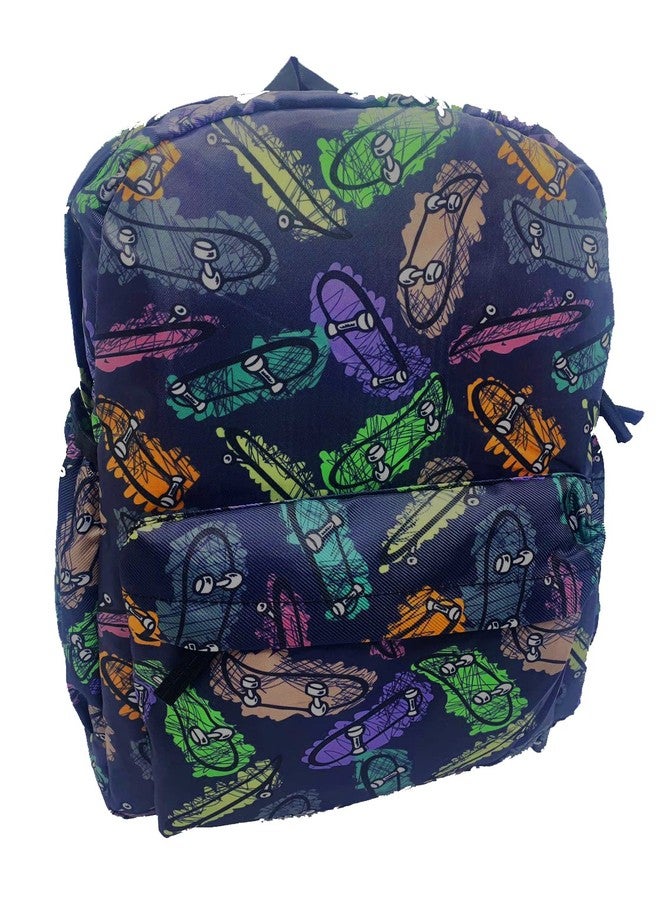ECHO BOOMERS Echoboomers Skateboard Print Casual Laptop Backpacks, 16 inch, Stylish and Trendy Backpacks, Water Resistant and Lightweight Laptop Bags - Image 1
