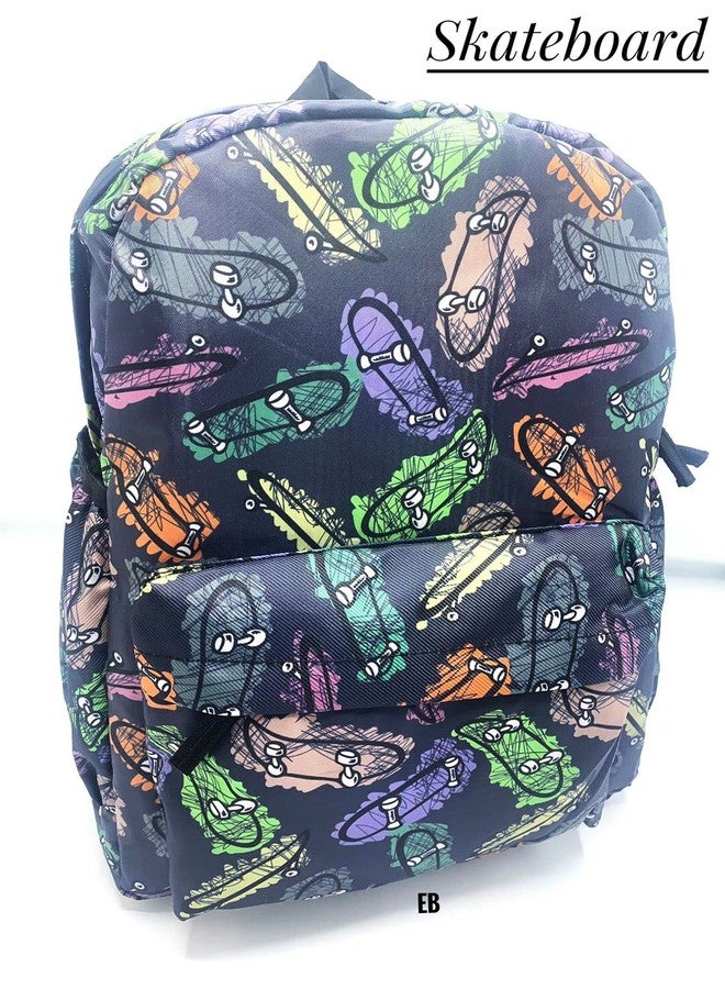 ECHO BOOMERS Echoboomers Skateboard Print Casual Laptop Backpacks, 16 inch, Stylish and Trendy Backpacks, Water Resistant and Lightweight Laptop Bags - Image 2