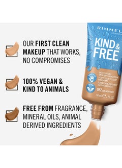 RIMMEL LONDON Kind & Free Foundation - 82 - Golden Ivory, 30ml  - Image 4