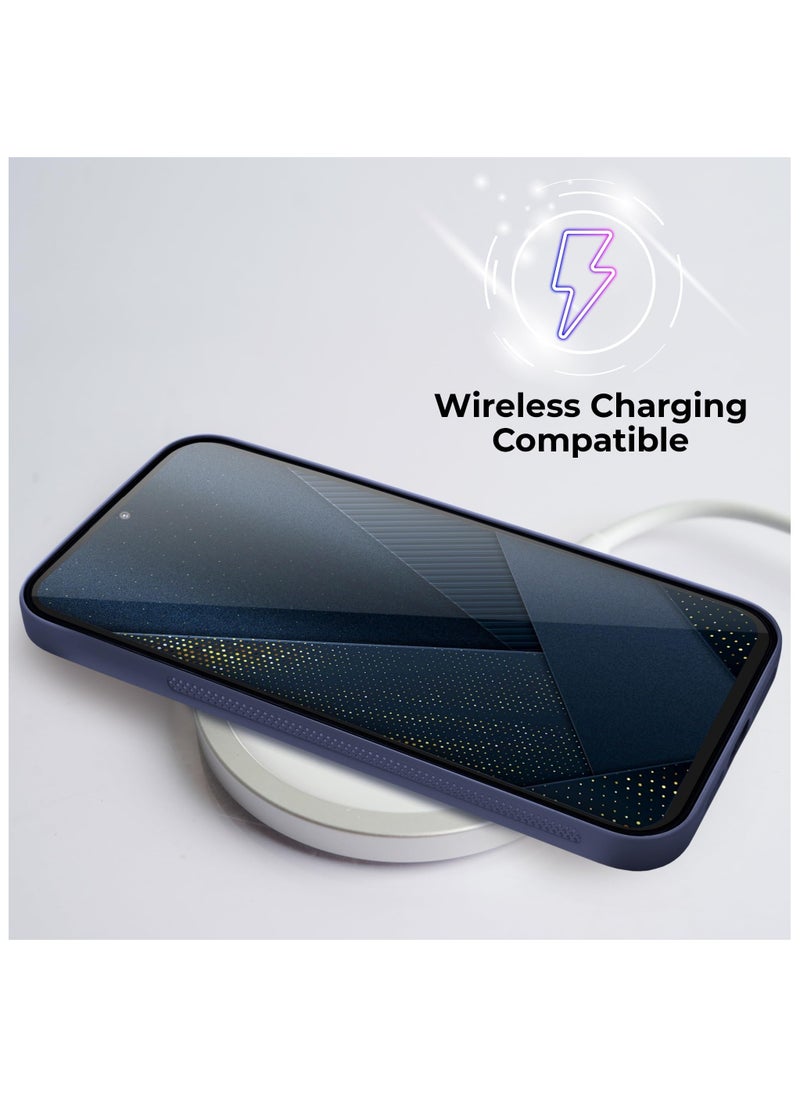 Generic - Heat Dissipation Case with Built in Camera Lens Protector Slim Fit Breathable Cooling Anti Fingerprint Hard PC Back Shockproof Cover For Samsung Galaxy A15 (Blue) - Image 1