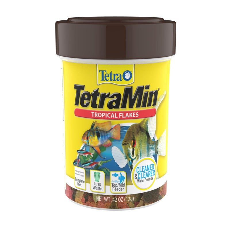 TetraMin Nutritionally Balanced Tropical Flake Food for Tropical Fish, 0.42 oz - Image 1