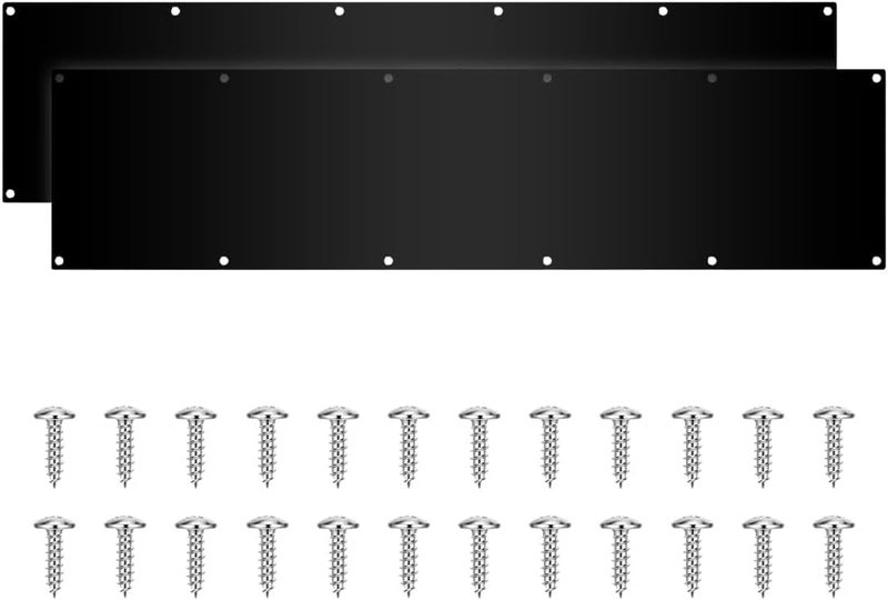 SUMBIN 2 Sets 34x6 Inch Door Dishwasher Kickplate for Residential or Commercial Doors Front or Back Door - Door Plates Exterior or Interior - Image 1