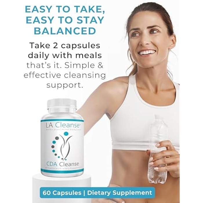 LA Cleanse CDA – Candida Cleanse & Detox – Probiotic + Herbs for Gut Cleanse Balance – Candida Supplement with Oregano, Caprylic Acid, Enzymes & Probiotic – 60 Capsules, 30 Day Supply - Image 5