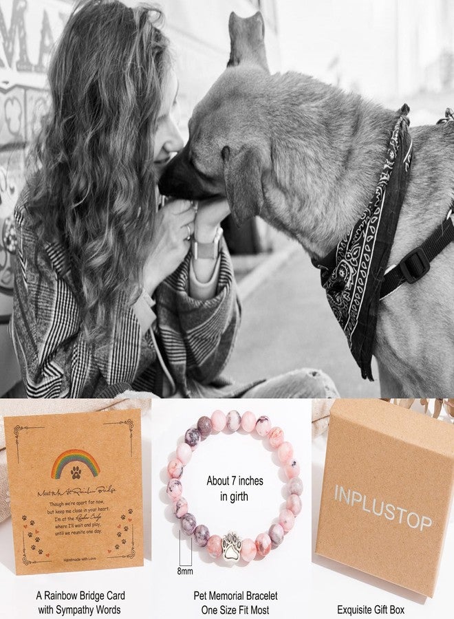 INPLUSTOP Pet Memorial Gifts for Dogs, Dog Memorial Gifts for Loss of Dog, Dog Loss Sympathy Gift, Pet Memorial Bracelet for Men Women Who Loss of Dog Cat, Dog Passing Away Remembrance Gift - Image 5
