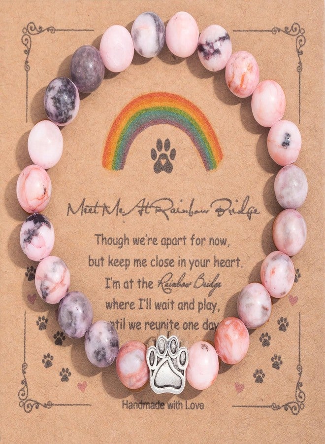 INPLUSTOP Pet Memorial Gifts for Dogs, Dog Memorial Gifts for Loss of Dog, Dog Loss Sympathy Gift, Pet Memorial Bracelet for Men Women Who Loss of Dog Cat, Dog Passing Away Remembrance Gift - Image 1