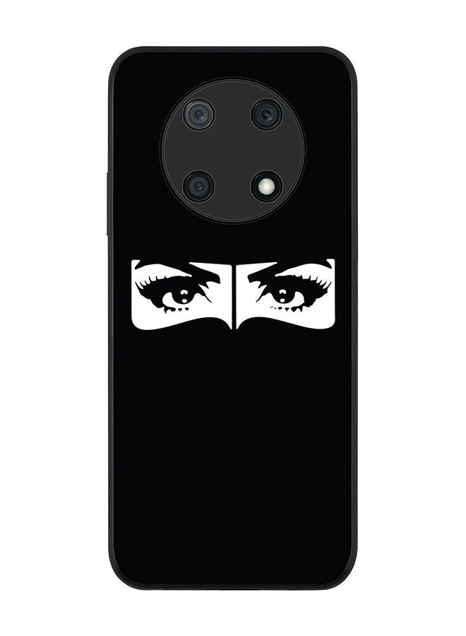 Stylizedd Rugged Black edge case for Huawei nova Y90 Slim fit Soft Case Flexible Rubber Edges Anti Drop TPU Gel Thin Cover - Naqabi Eyes - Image 1
