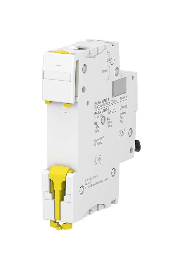 Schneider Electric Schneider Electric Miniature Circuit Breaker , Ic60N, 1P, 20A  - Image 3