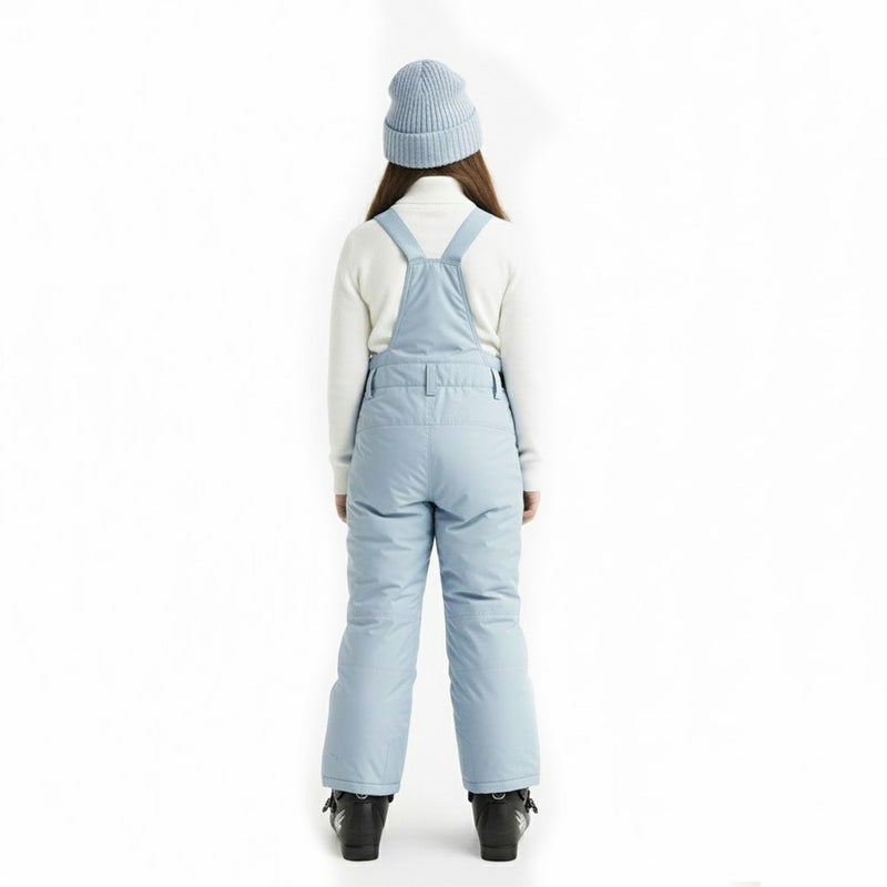 Arctic Quest Boys Girls Unisex Classic Ski & Snow Bib Overall Winter Snowsuit Water-Resistant Windproof Outdoor Rain Bib, Blue Fog, 14-16 - Image 3