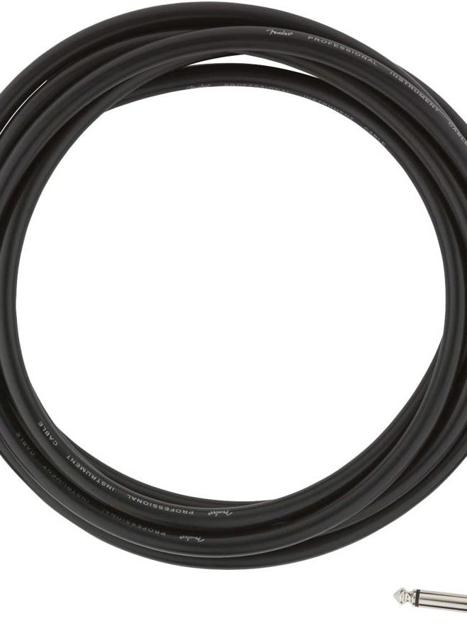 Professional Series Instrument Cable, Guitar Cable, Guitar Accessories, Straight/Angle, Black, 10ft