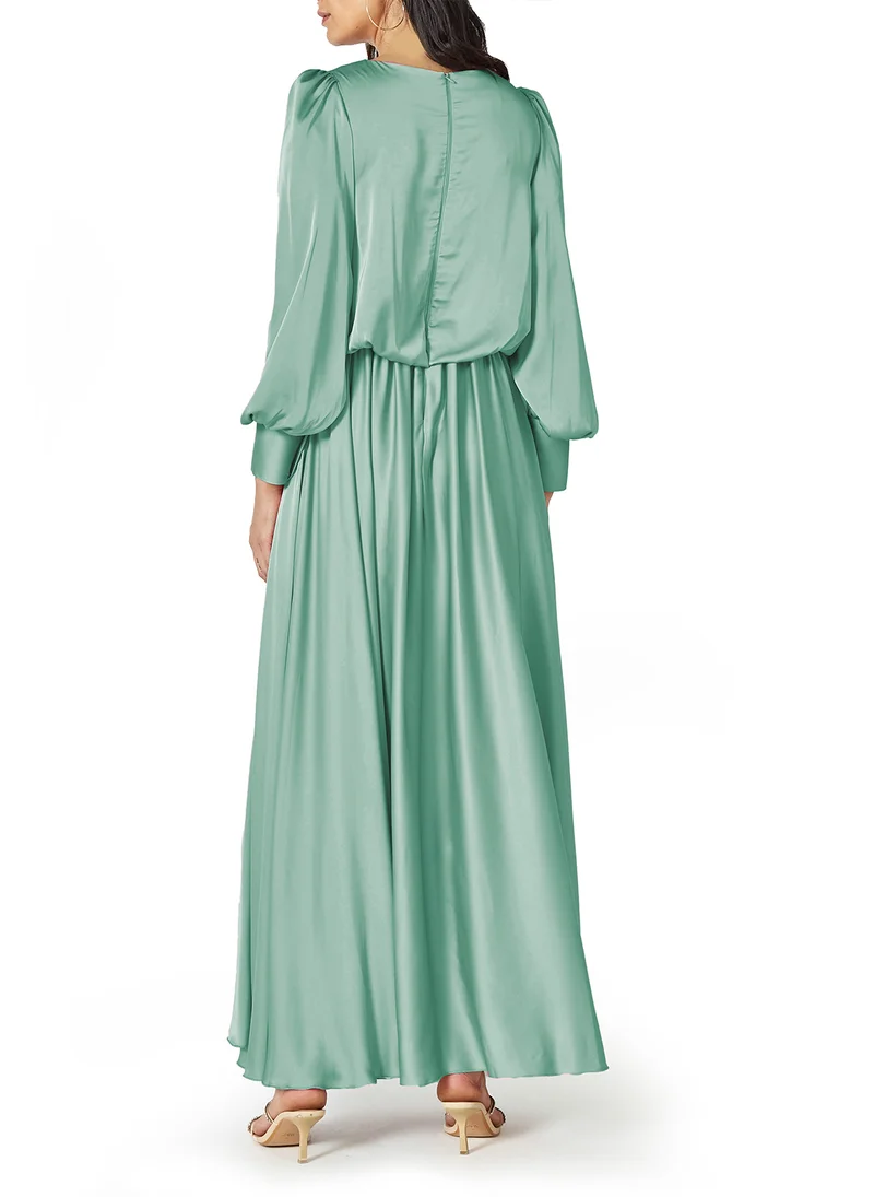 Amri Satin Long Dress
