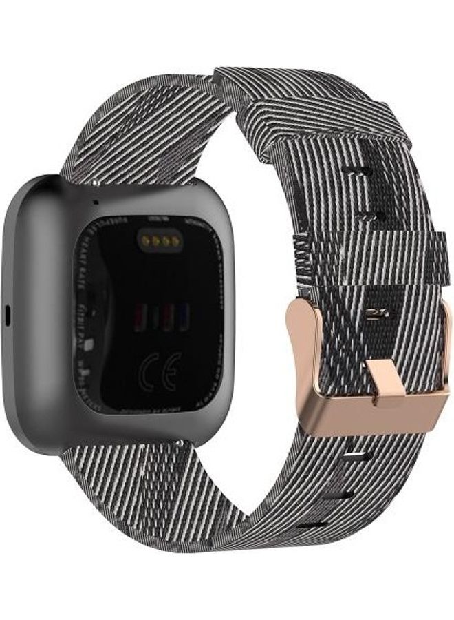 Replacement Band For Fitbit Versa Grey/White - Image 1
