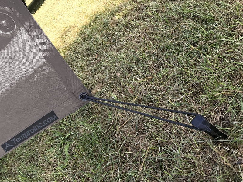 Tentproinc RV Awning Sun Shade Screen 6' X 10' 3'' (Fit for 11' Awning) Mesh Sunshade for RV Awning Sunscreen Motorhome Camping Trailer Awning Screenshade Block UV Glare - 3 Year Warranty (Brown) - Image 5