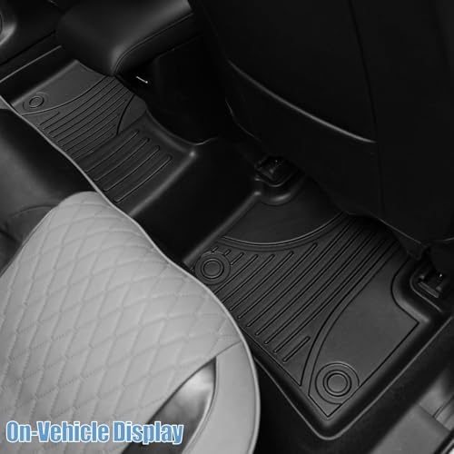 IKABEVEM Original Floor Mats for 2019-2026 Mazda 3 All Models - Custom Fit TPE Floor Liners - All Weather Car Mats for Mazda 3 Accessories 1st & 2nd Row Heavy Duty Protection Floor Mat - Image 5