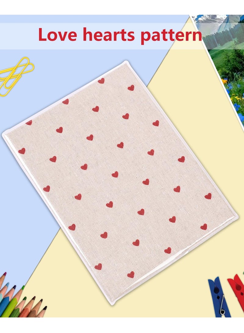 Hoasis 1-Piece Heart-Shaped Photo Album, 50-Page 100 Photos 6*6 inch Press Design Memory Book for Family, Friends, and Couples, 18*14*5cm - Image 4