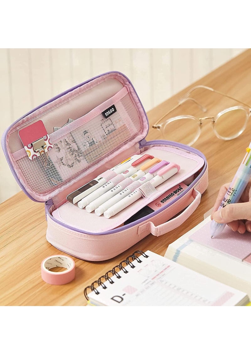 Cute Pencil Case Unicorn Pencil Pouch Medium Capacity Portable Multifunction Pen Bag with Compartments for Girls Kids Teen - Image 5