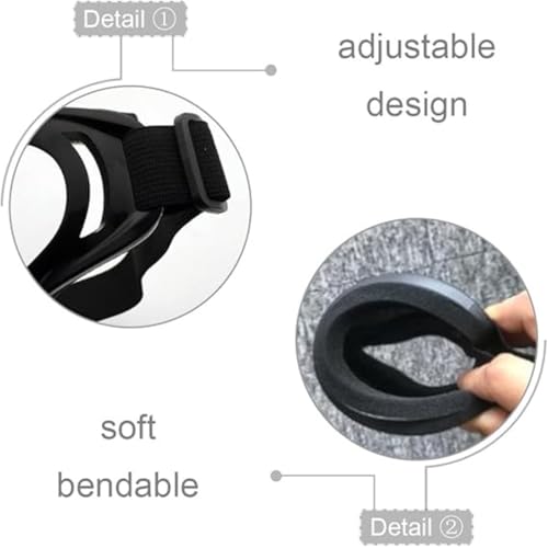 TAZLYN Bike Riding bike Motorcycle Riding Goggles helmet for bike Bike eye protection glasses for men women With Transparent Goggles Adjustable Strap Compatibility Bike Riding Goggles (PACK 1) Black - Image 3