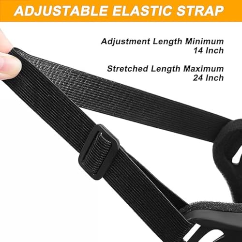 TAZLYN Bike Riding bike Motorcycle Riding Goggles helmet for bike Bike eye protection glasses for men women With Transparent Goggles Adjustable Strap Compatibility Bike Riding Goggles (PACK 1) Black - Image 4