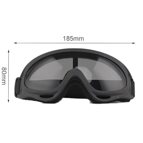 TAZLYN Bike Riding bike Motorcycle Riding Goggles helmet for bike Bike eye protection glasses for men women With Transparent Goggles Adjustable Strap Compatibility Bike Riding Goggles (PACK 1) Black - Image 2
