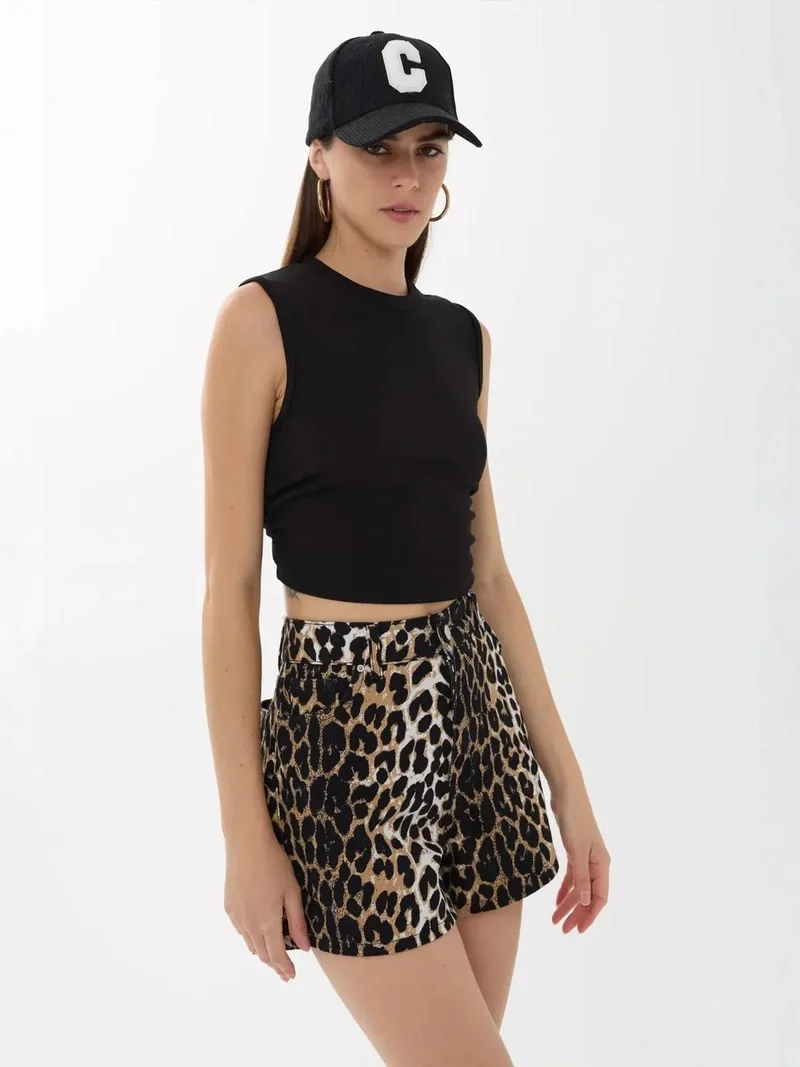 HICCUP Black Solid Ruched-Detail Blouse for Women | Best Price UAE