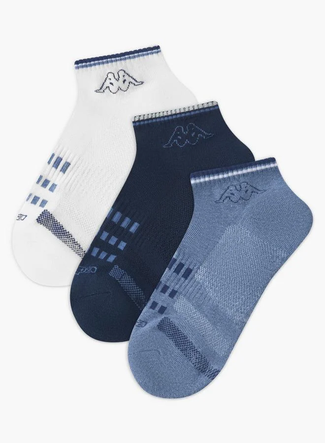 Kappa Men Socks Ankle Length - Set of 3