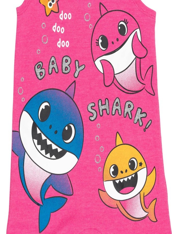 Pinkfong Baby Shark Toddler Girls Sleeveless Romper & Headband Set 2T - Image 5