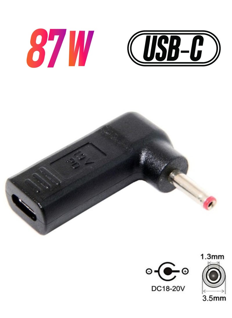 CY USB 3.1 Type C USB-C to DC 19V 3.5x1.3mm 1.35mm Adapter Emulator Trigger Converter for View Sonic M1+ (3.5x1.3mm)