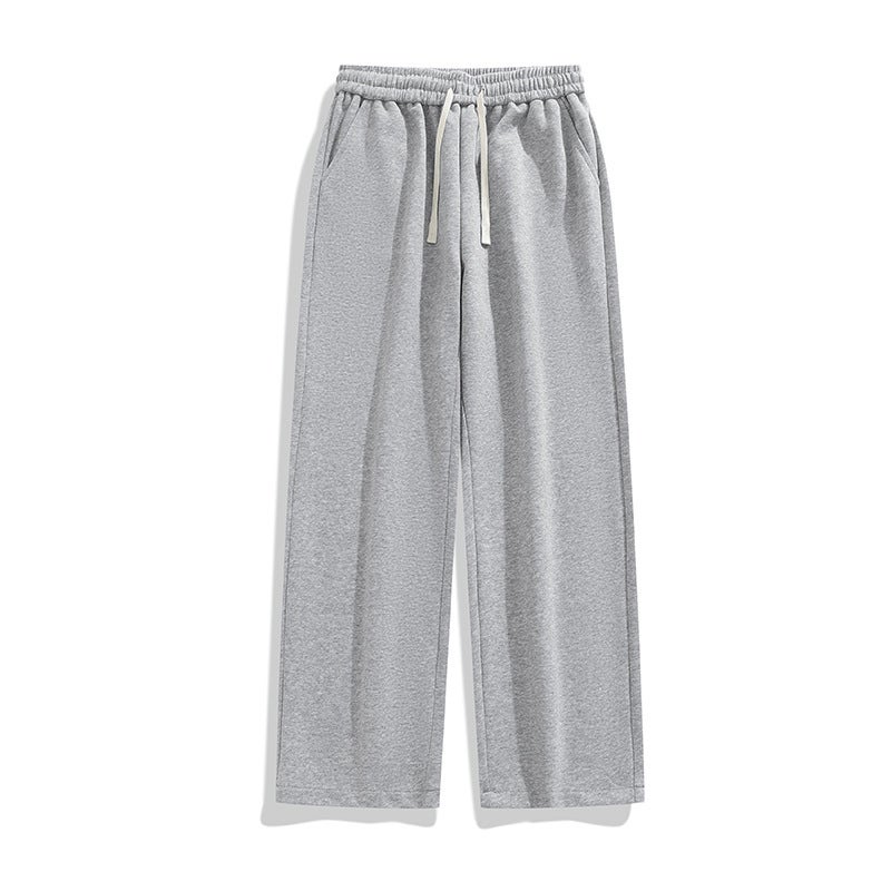 Generic ACU Mens Solid Color Loose Casual Trousers for Fall 2024 Light gray  - Image 1