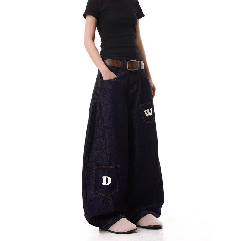 Unisex Classic Denim Jeans Loose Fit Daily Outdoor Wear - Image 4