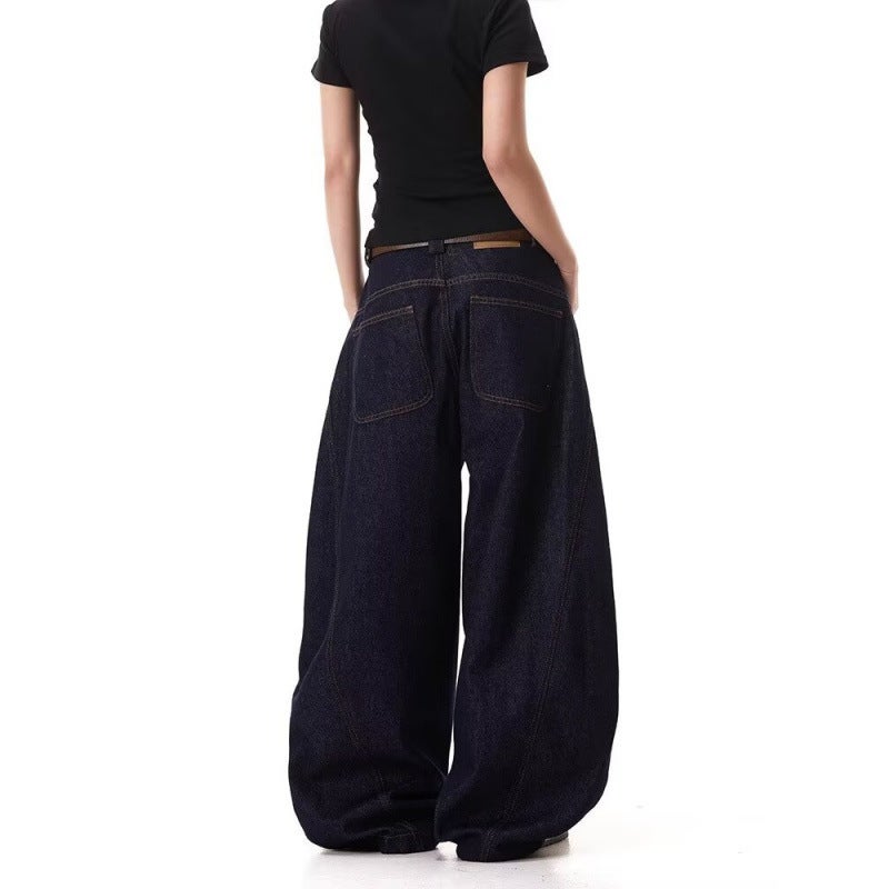 Unisex Classic Denim Jeans Loose Fit Daily Outdoor Wear - Image 5