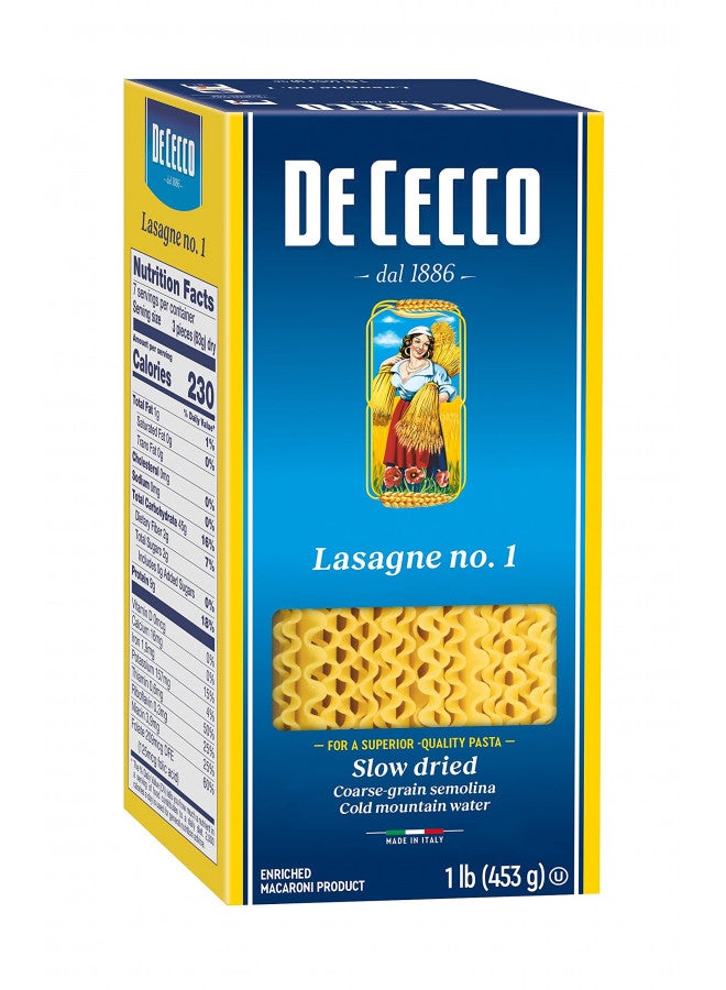 De Cecco Lasagne Pasta, 16 Oz - Image 1
