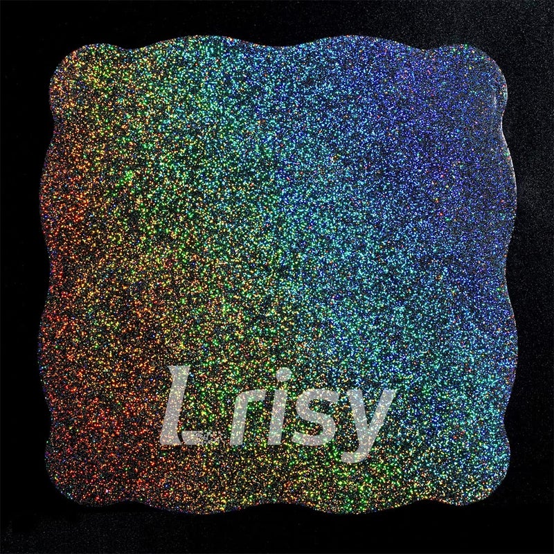 Lrisy's Lrisy Holographic Extra Fine Glitter Powder with Shaker Lid, Craft Glitter Sequins for Epoxy Resin, Slime,Tumblers,Nail&Painting Arts 140g/4.5oz (Ultra Thin Holographic Silver) - Image 4