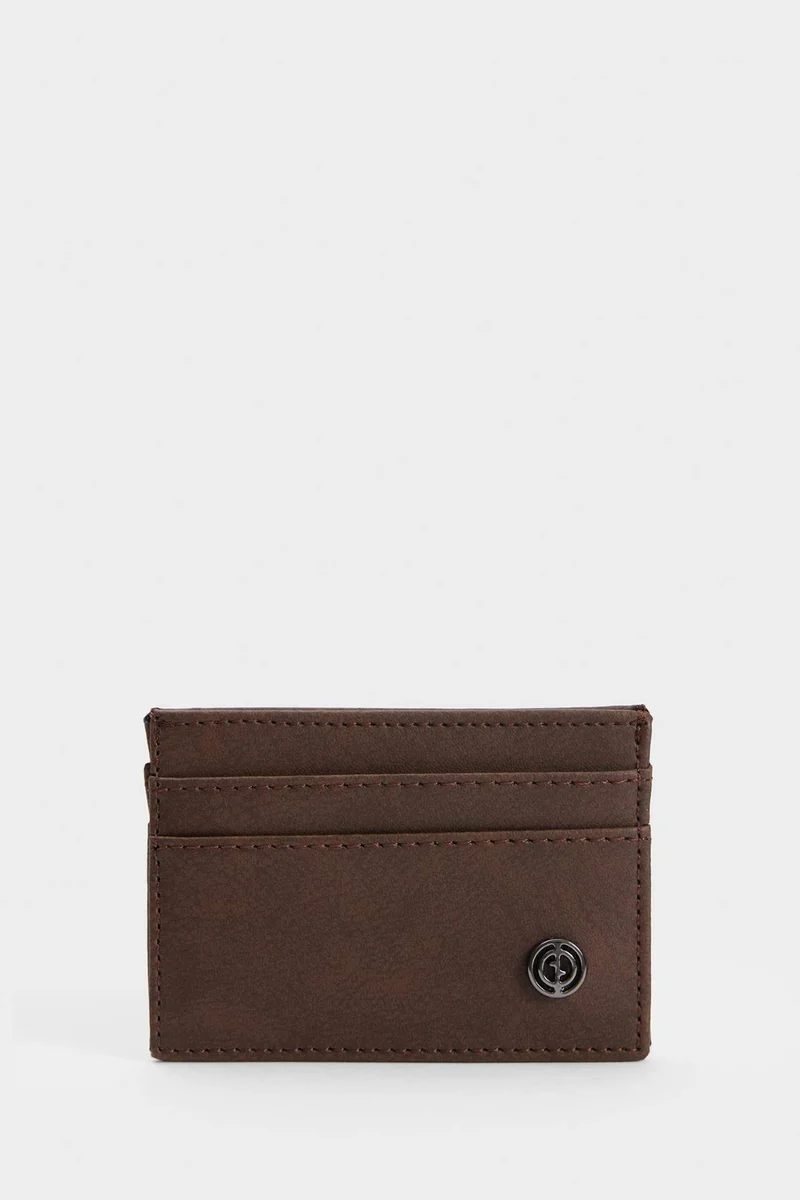 DeFacto Man Faux Leather Business Card Wallet
