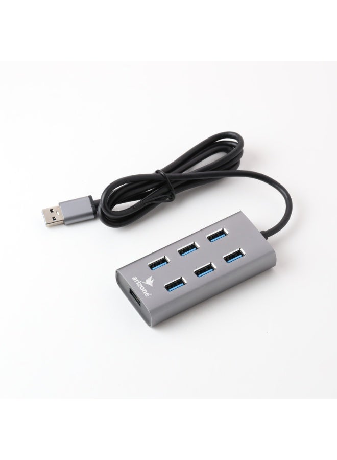 USB HUB XL-6030 (7 PORT HUB) 1*USB 3.0/6*USB 2.0 - Image 3