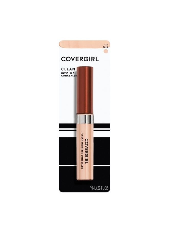 CoverGirl - Invisible Concealer Fair 115, Undereye Concealer, Sponge TIp, 1 Count , Concealer Makeup, Full Coverage Concealer, Concealer for Dark Circles, Easily Application - Image 1