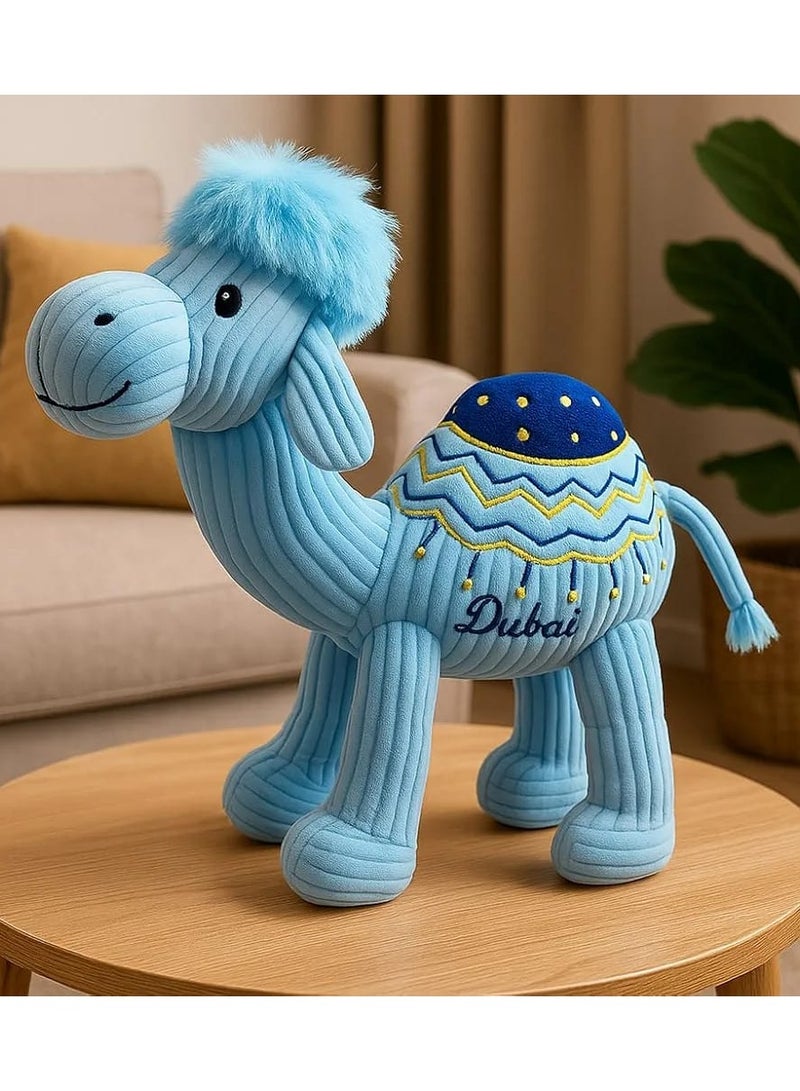 25cm Blue Arabian Camel Figurine – Handcrafted Decorative Desert Animal Statue for Home & Office | Unique Middle Eastern Accent Piece