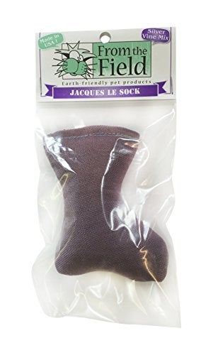from The Field Jacques Le Sock with Silver Vine Durable Hemp Cat Toy EcoFriendly USAMade Potent Silver Vine Catnip Blend Engaging Biodegradable Cat Toy for All Cats - Image 1