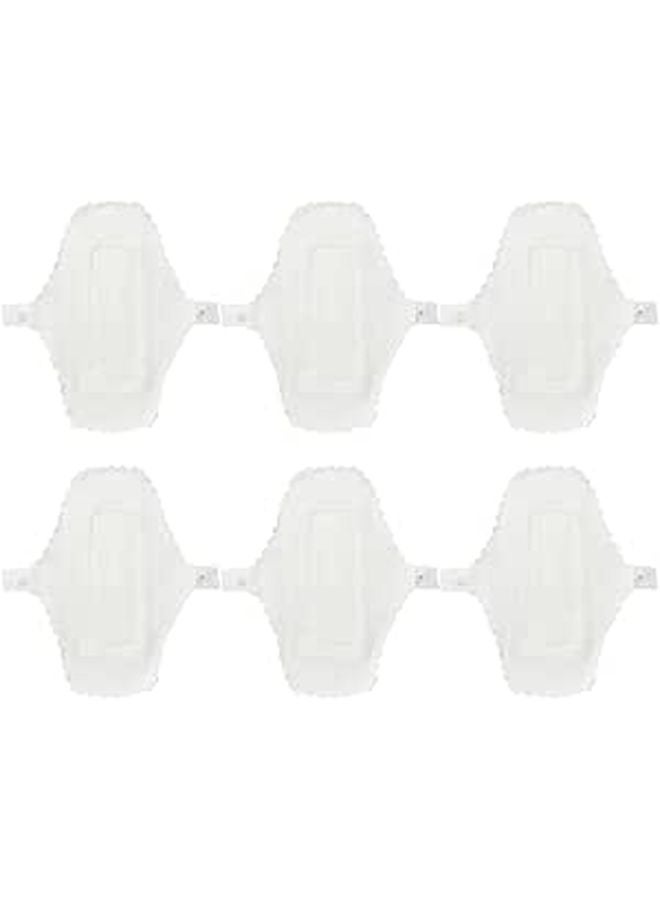 Washable Reusable Cotton Menstrual Pads 6pcs 180mm Leak Proof Sanitary Napkins - Image 1