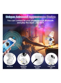 Music Star Projector Galaxy Projector Night Light, Astronaut Space Projector with Timer, Remote Control, and 360° Adjustable Design, Starry Nebula Ceiling LED Lamp, for Kids Bedroom, Playroom - pzsku/Z3DC8E9401141FEC84A8EZ/45/_/1717243750/8b1ccf4e-095f-4adf-b9bf-cada3e1a1574