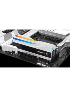 Trident ذاكرة سطح مكتب G.Skill Trident Z5 RGB سعة 64 جيجابايت (32 جيجابايت × 2) DDR5 ثنائية القناة، سرعة ذاكرة 6000 ميجا هرتز، زمن انتقال CL30 CAS، Intel XMP 3.0، 288 دبوسًا، 1.40 فولت، أبيض | F5-6000J3040G32GX2-TZ5RW  - Image 4