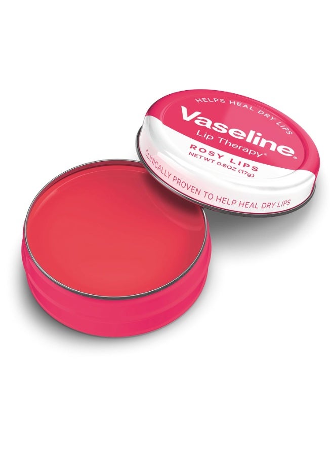 Vaseline Lip Therapy Lip Balm Tin, Rosy Lips, 17g (Pack Of 2) - Image 3